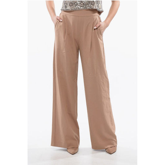 Single Pleated ALEIDA Palazzo Pants with Drawstring Waist