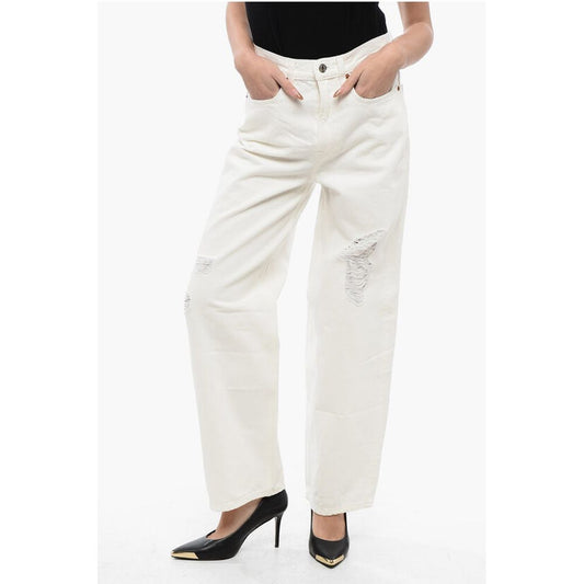 High Waist Distressed Effect Wide Leg JAYCE Jeans 23cm