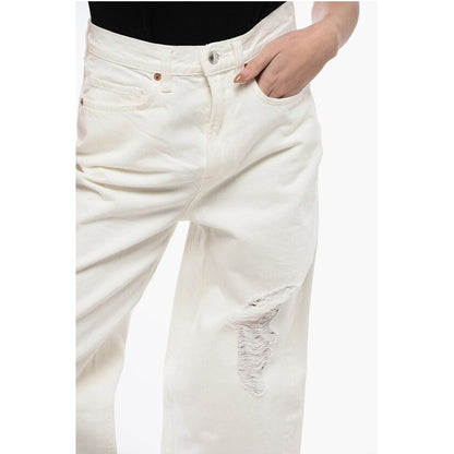 High Waist Distressed Effect Wide Leg JAYCE Jeans 23cm
