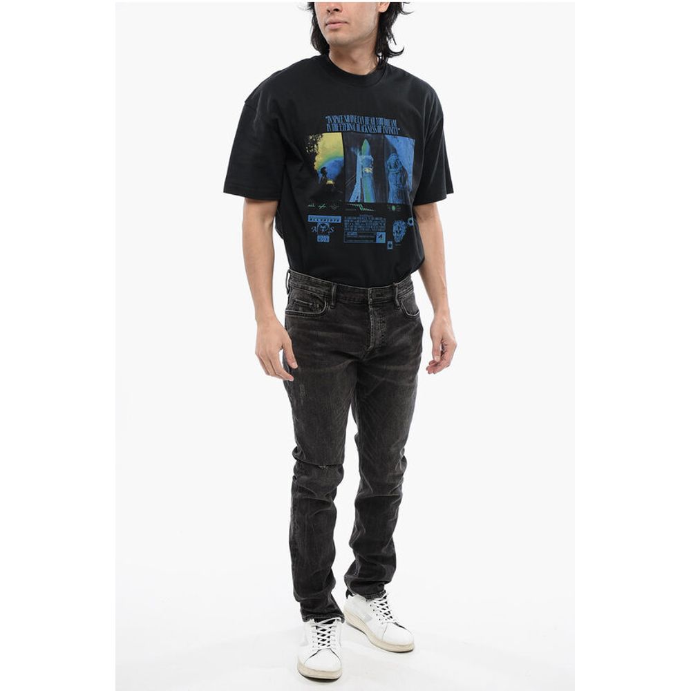 Whiskering Effect Slim Fit REX Jeans 16cm L.32