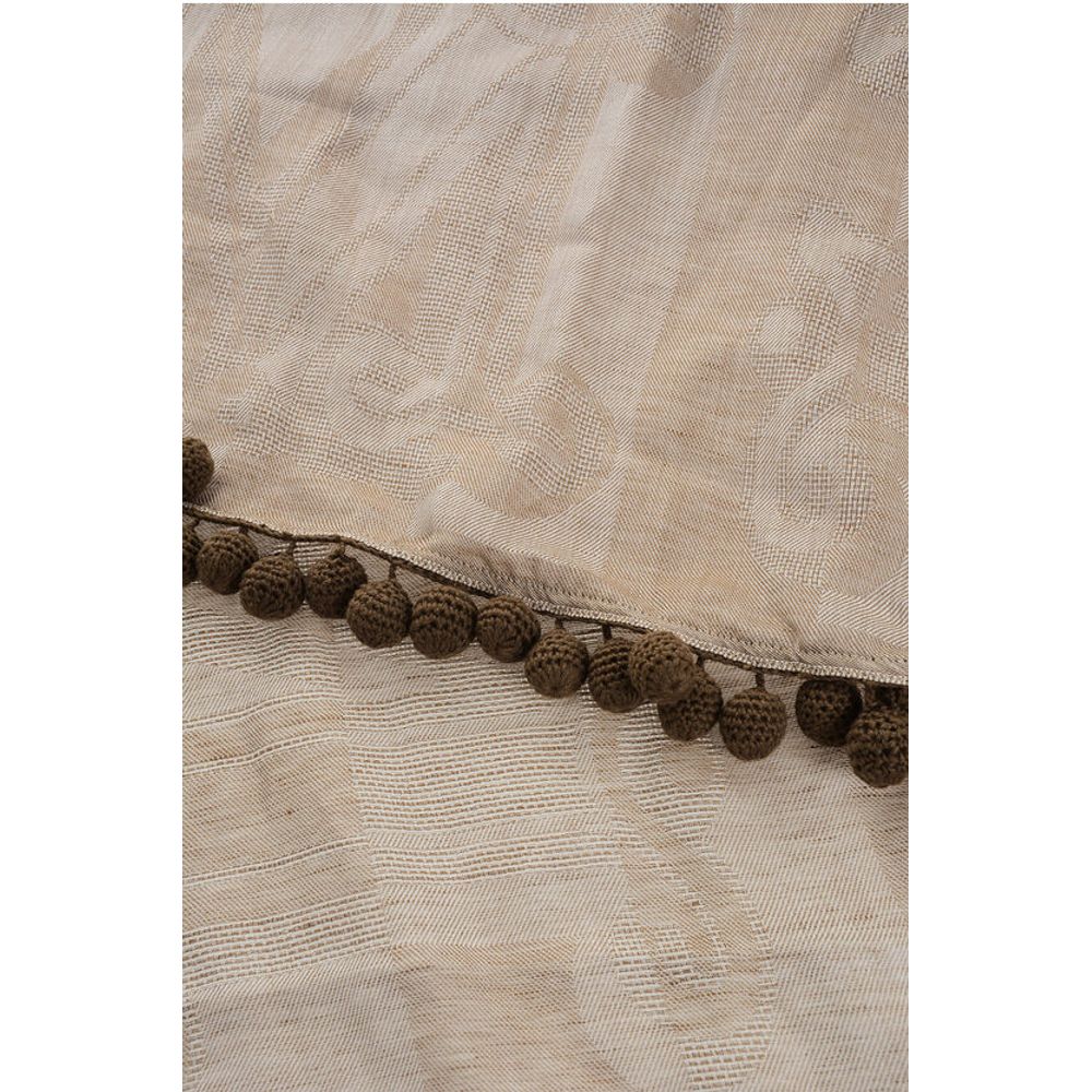 Wool Blend FUMANA Scarf With Embroidery