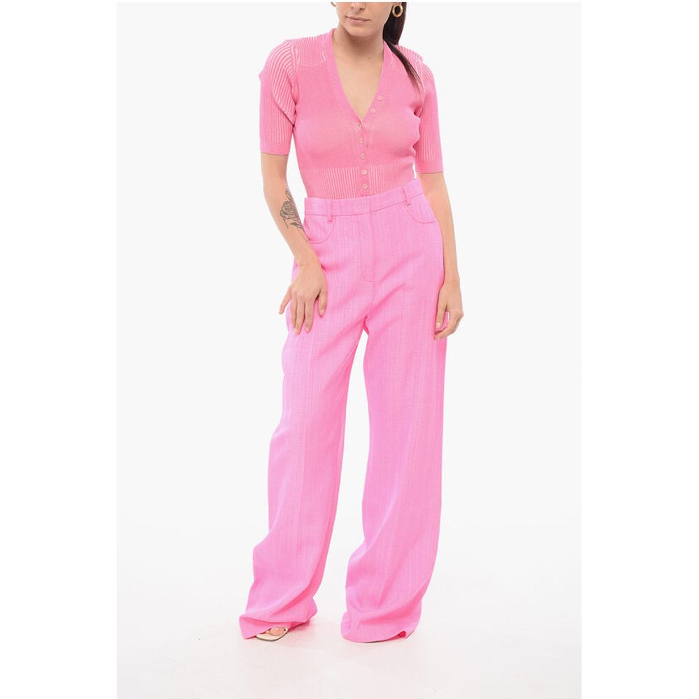 Silk Blend SAUGE Palazzo Pants