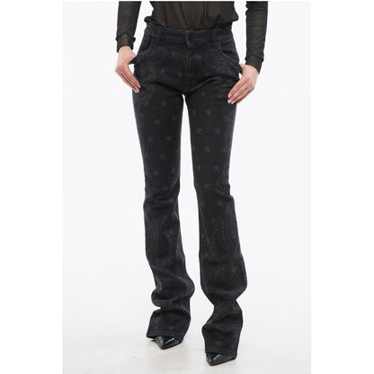 Paisley Patterned Bootcut Denims