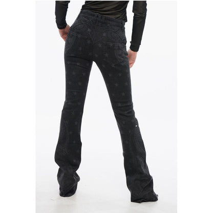 Paisley Patterned Bootcut Denims