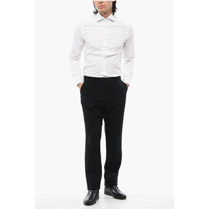 Viscose Blend Pants with Jacquard STAR Motif