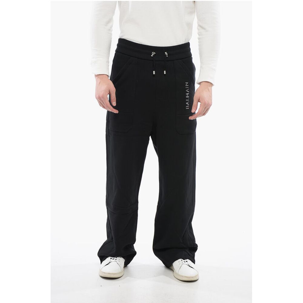 Logoed Wide-leg Joggers