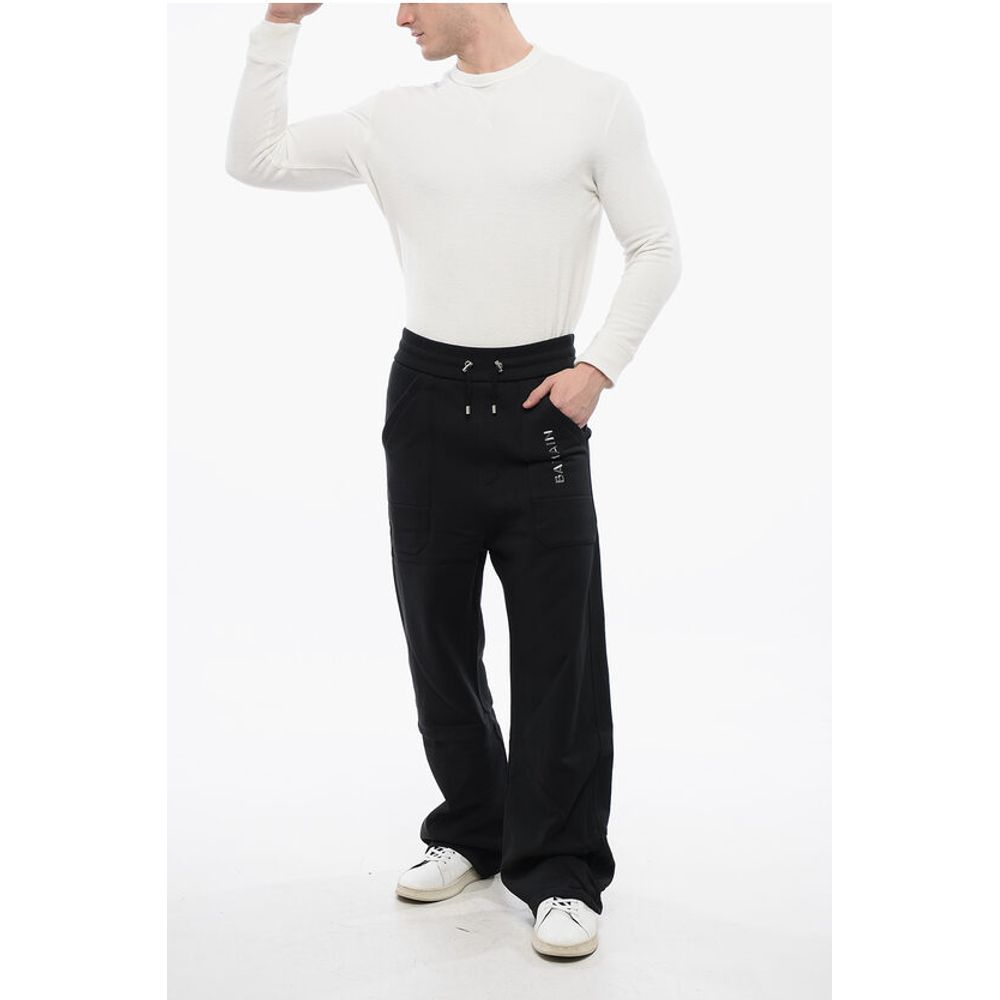 Logoed Wide-leg Joggers