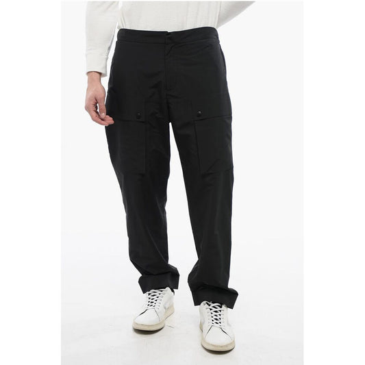 Nylon Joggers with Side Zip