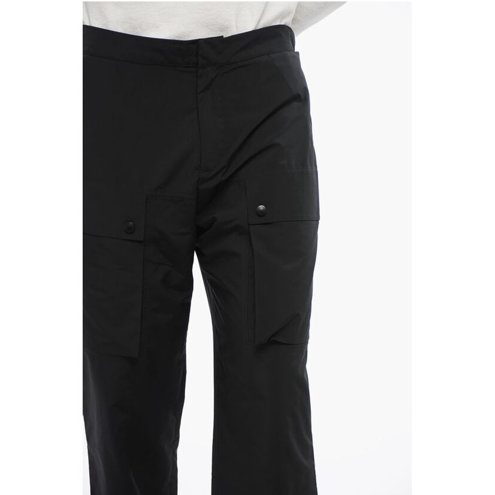 Nylon Joggers with Side Zip