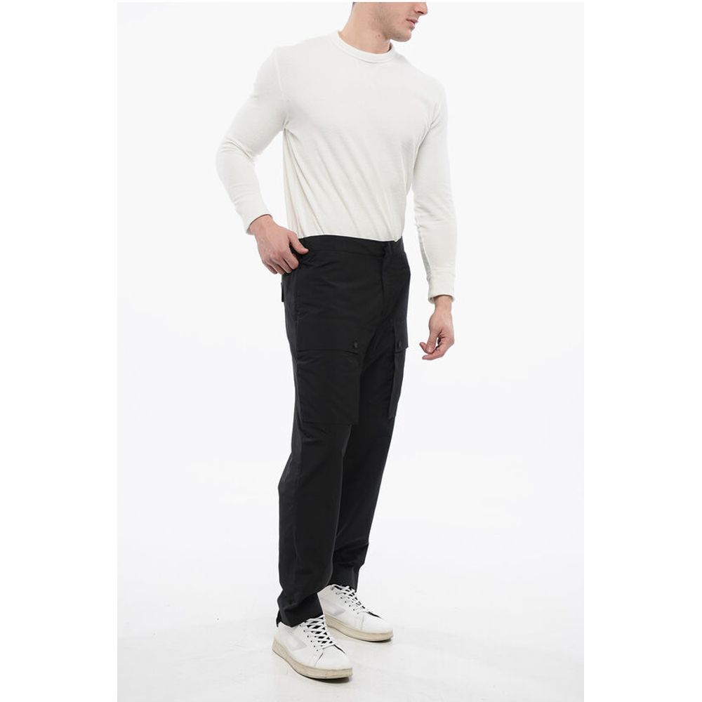 Nylon Joggers with Side Zip