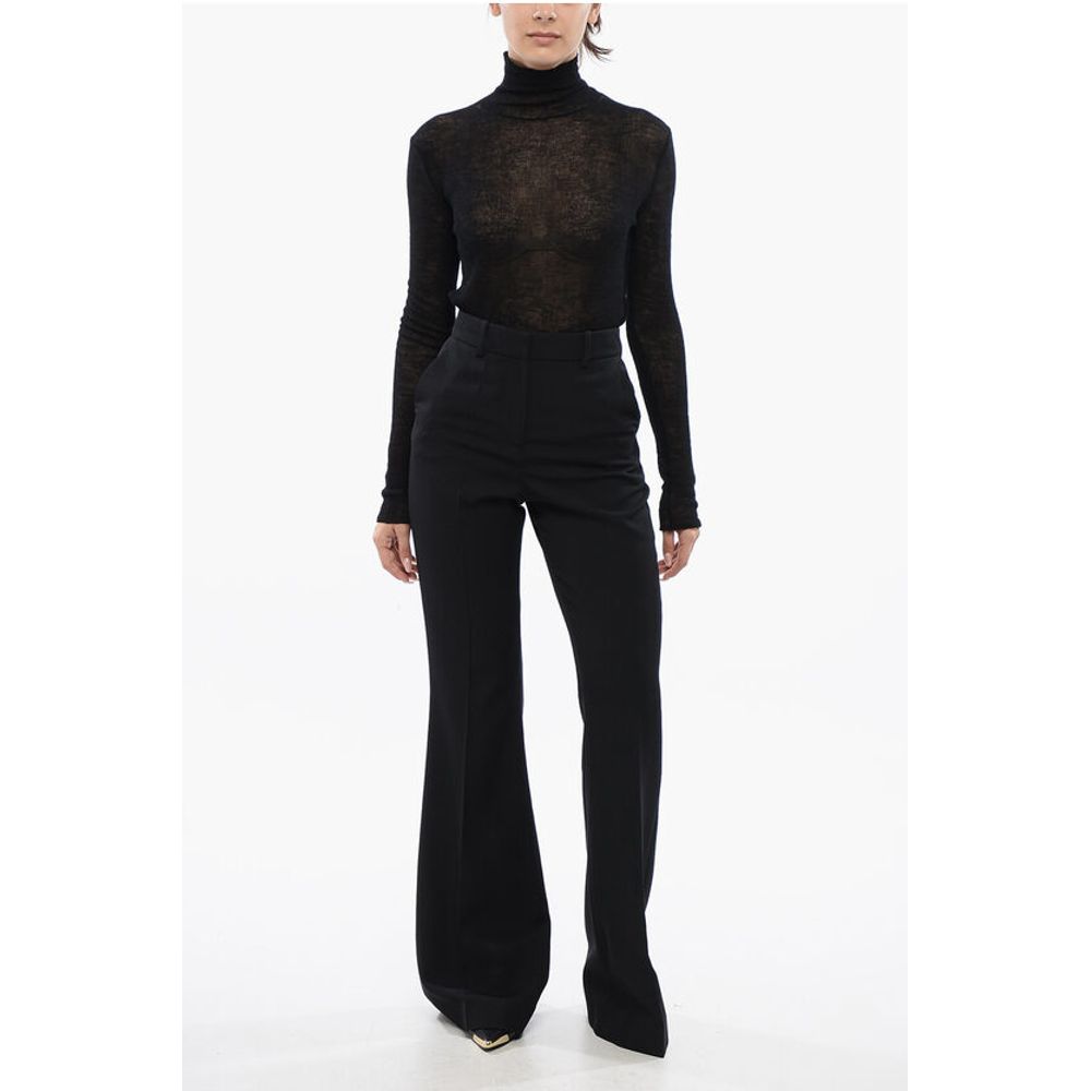 Flare-Fit High-Waisted Pants