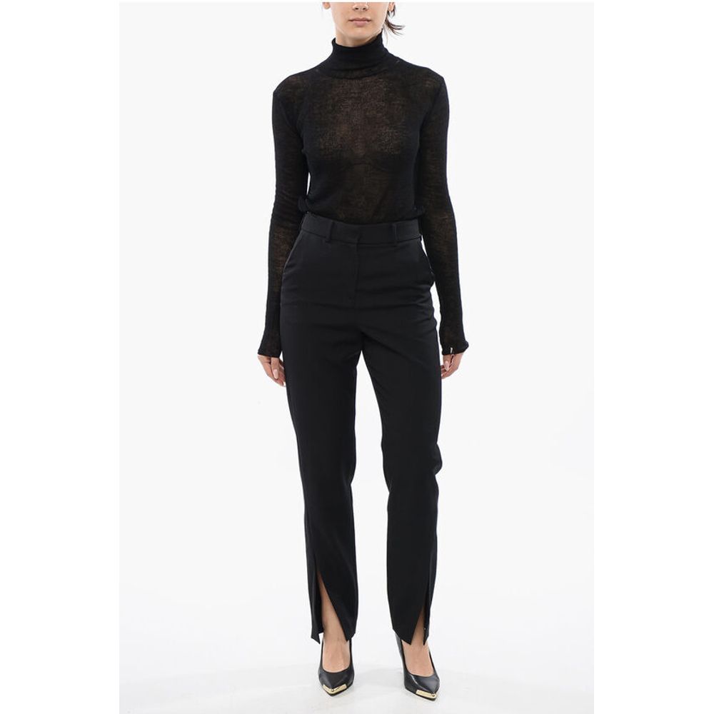 High Waisted Pants With Side Slits