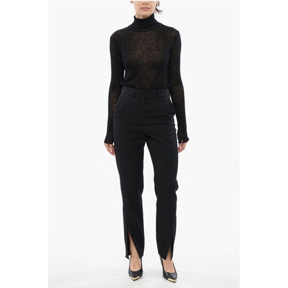 High Waisted Pants With Side Slits