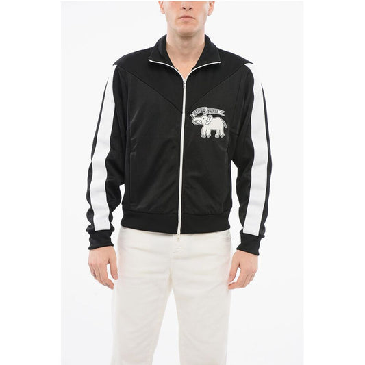 Acetate ELEPHANT Track Sweatshirt with Side Contrasting Band