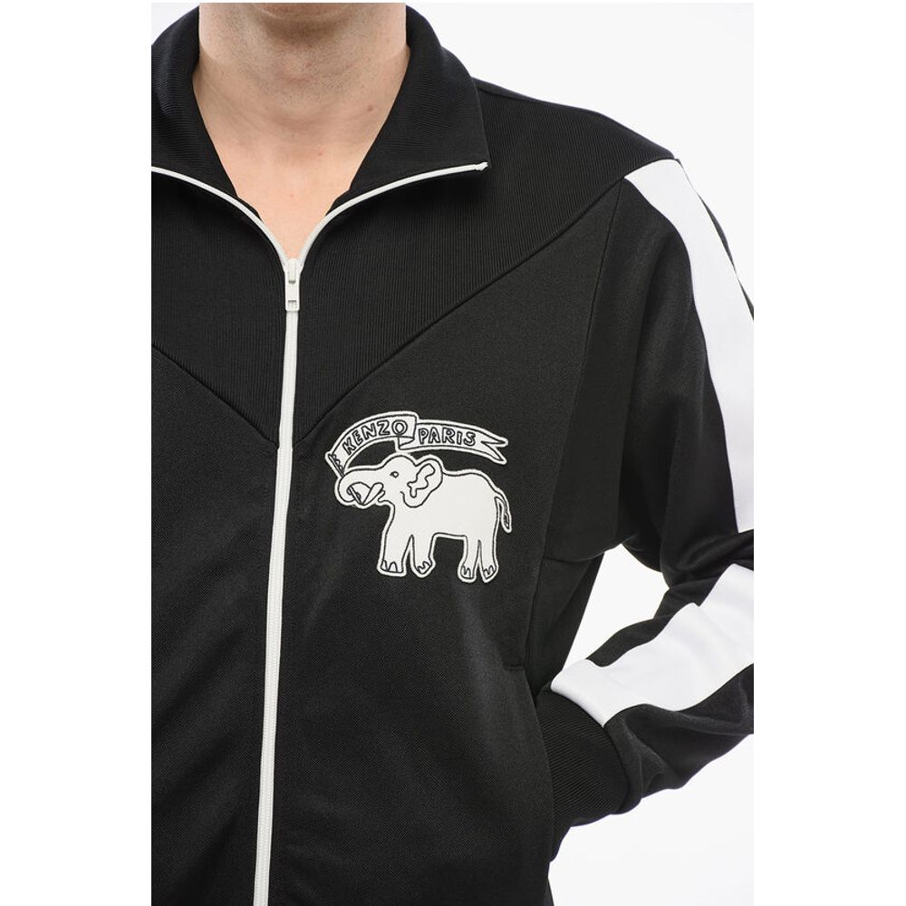 Acetate ELEPHANT Track Sweatshirt with Side Contrasting Band