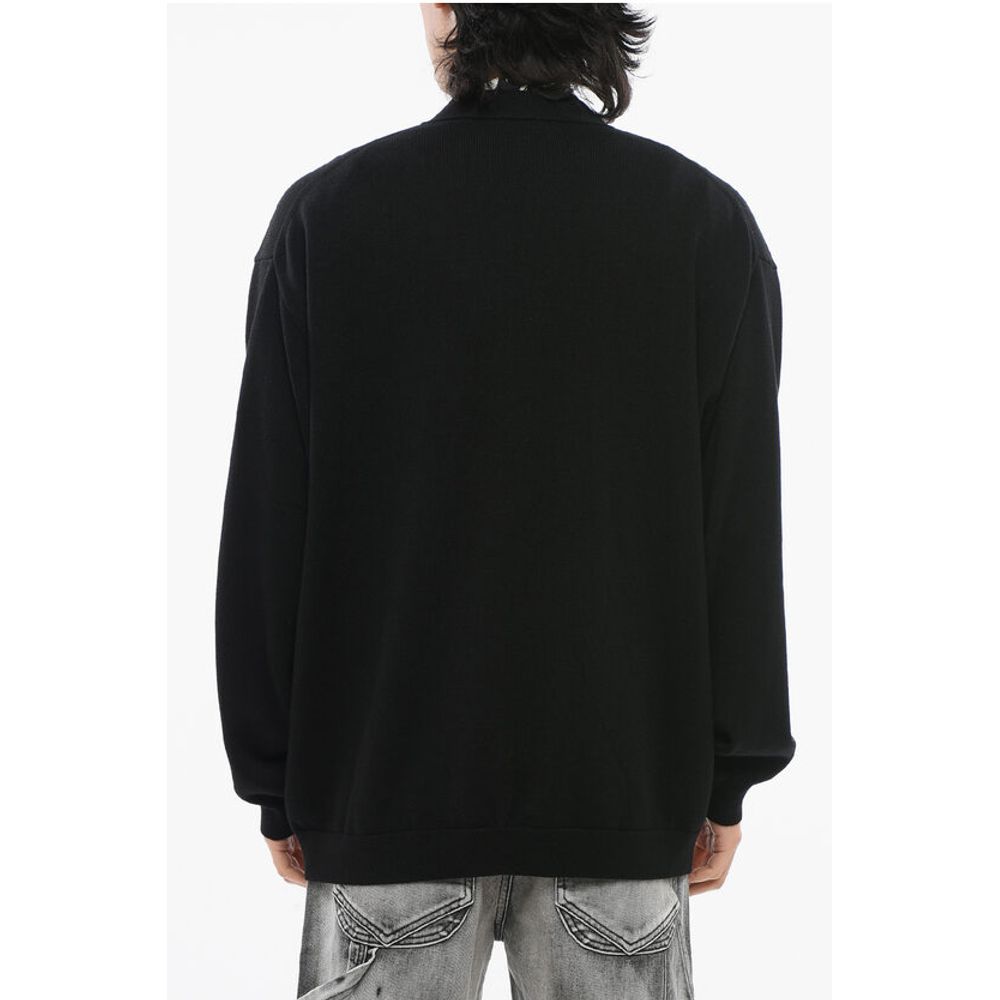 V Neck BOKE FLOWER Wool Cardigan