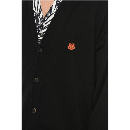 V Neck BOKE FLOWER Wool Cardigan