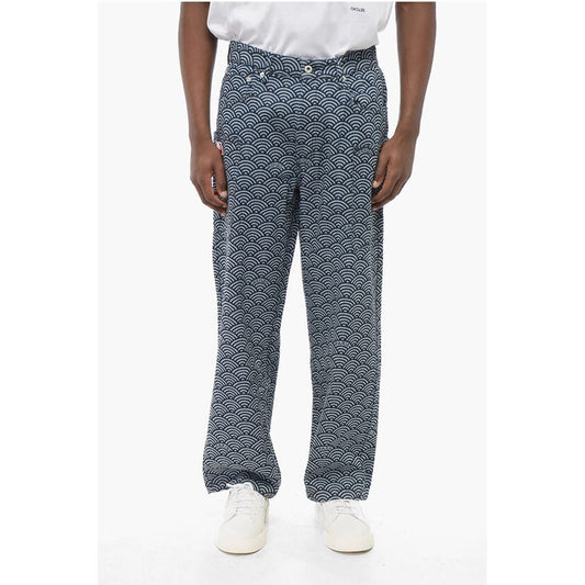 5-Pocket SEIGAIHA Pants with Rainbow Motif