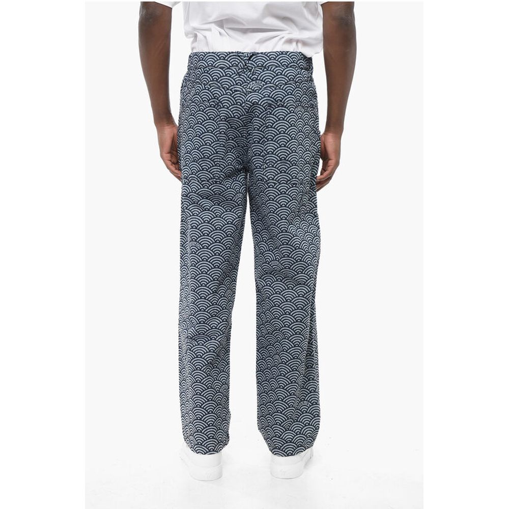 5-Pocket SEIGAIHA Pants with Rainbow Motif