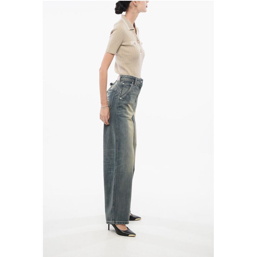 Vintage Washed Straight Fit Denims 23cm