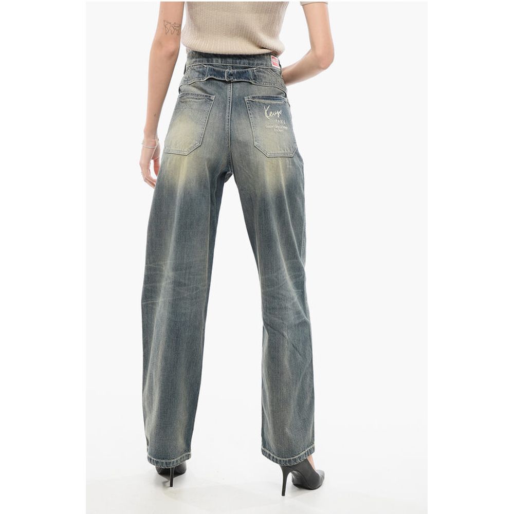 Vintage Washed Straight Fit Denims 23cm