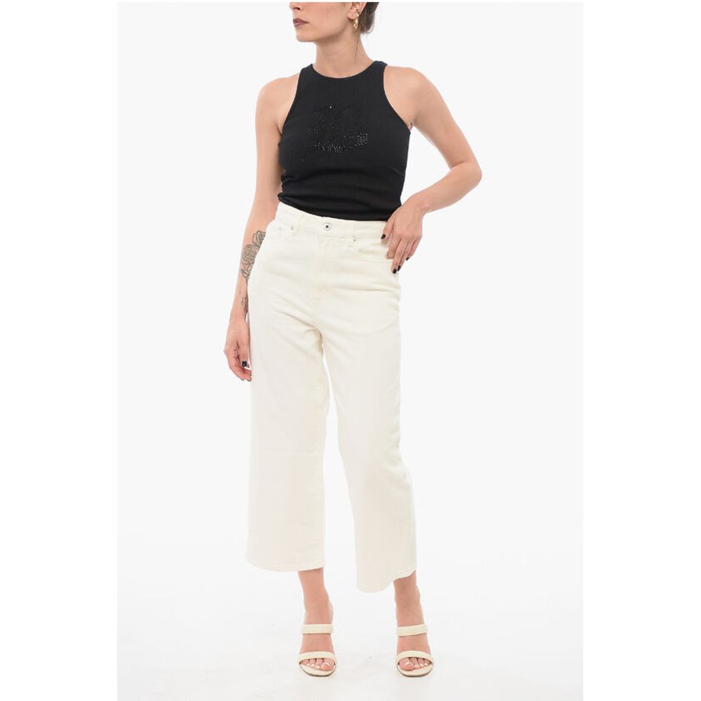 Cropped Fit SUMIRE Denims with Belt Loops 25cm