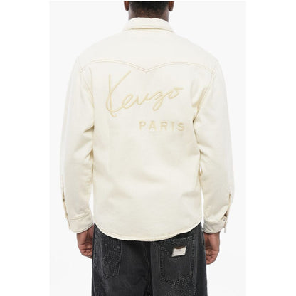 Denim WESTERN Shirt with Embroidered Logo
