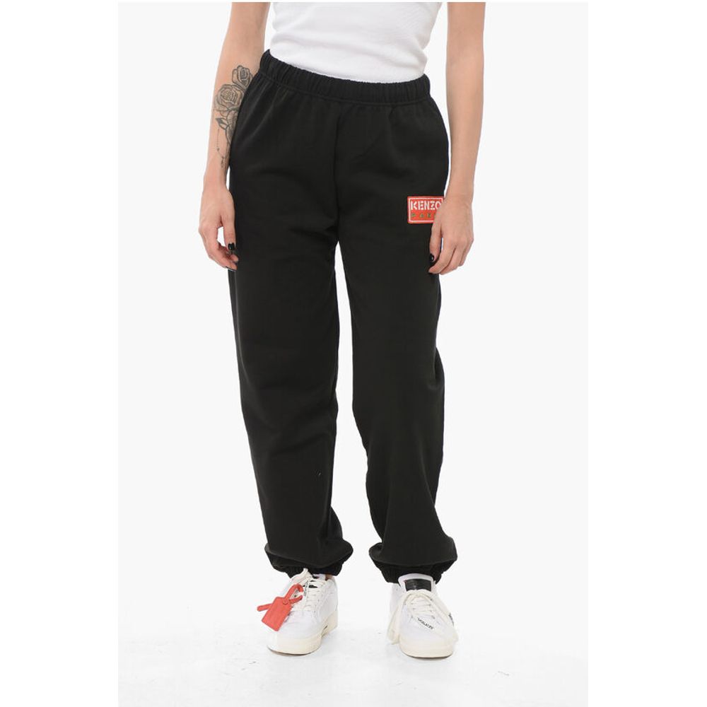 Brushed Cotton Sweatpants with Cuffs