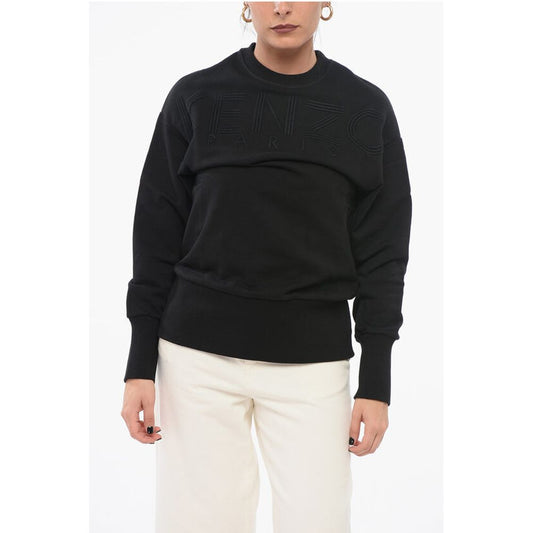 Crew Neck Sweatshirt with Embroidered Logo