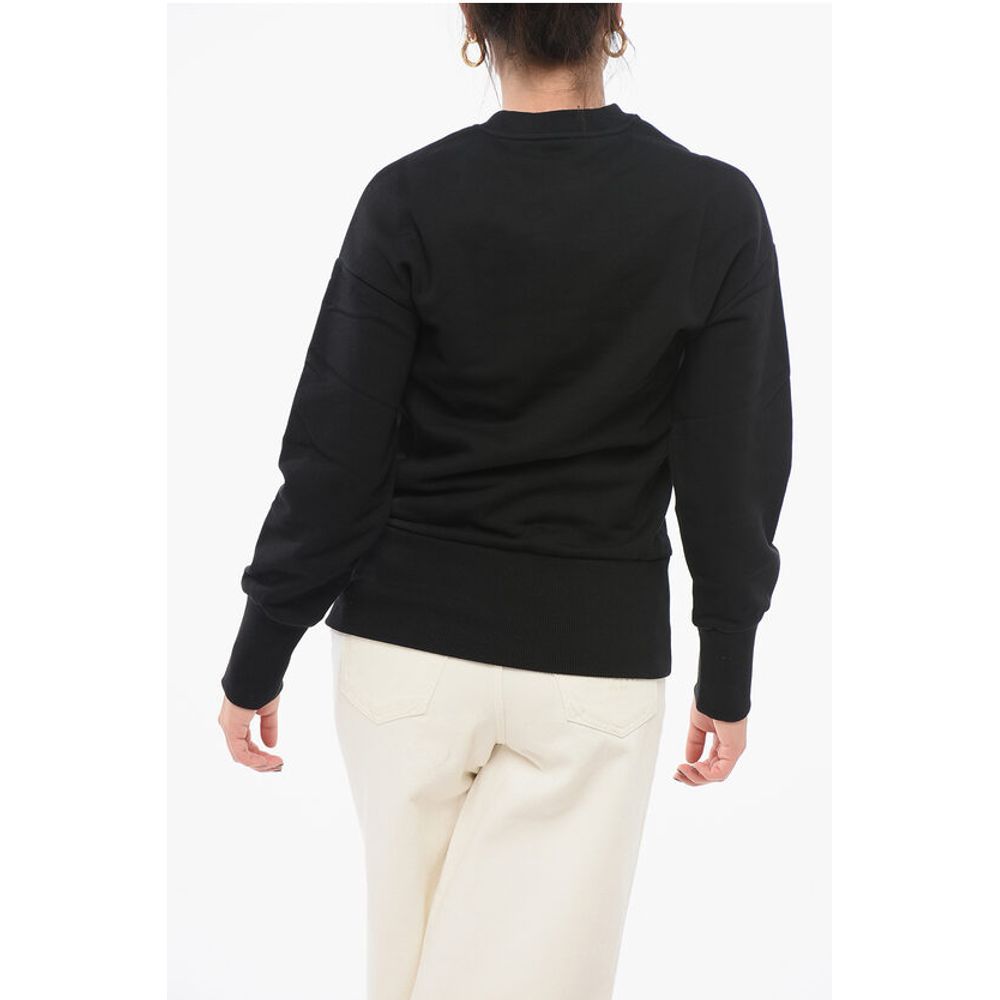 Crew Neck Sweatshirt with Embroidered Logo