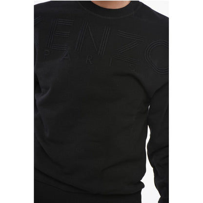 Crew Neck Sweatshirt with Embroidered Logo