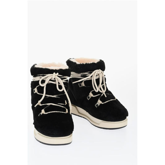 Rubber Sole Faux-Fur Boots