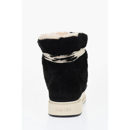 Rubber Sole Faux-Fur Boots