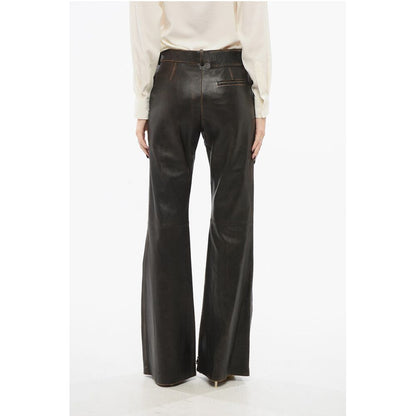 Leather Flared Pants