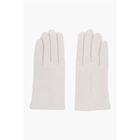 Solid Color Leather Gloves