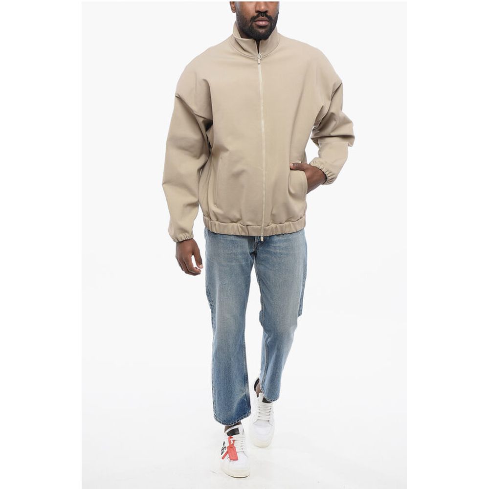 Viscose Blend ETERNAL Bomber Jacket with Embossed Detail