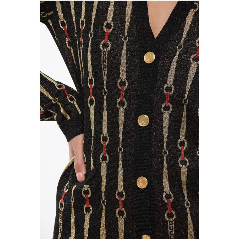 Morset Motif Lurex Cardigan