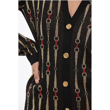 Morset Motif Lurex Cardigan