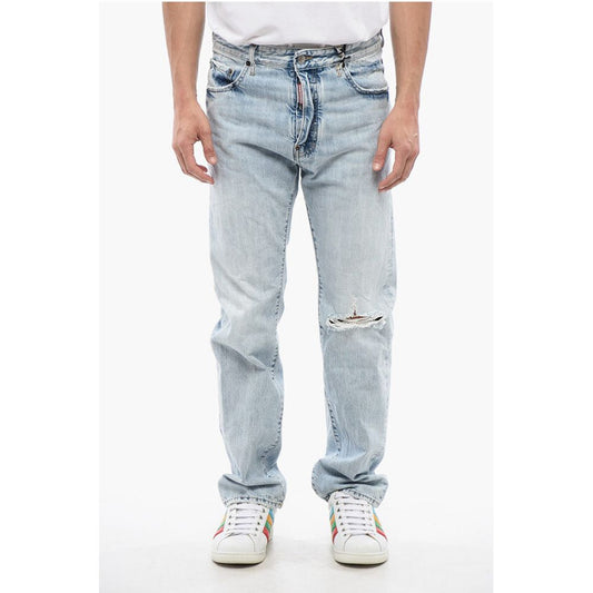 Distressed Effect 642 Light Washed Jeans 19 cm