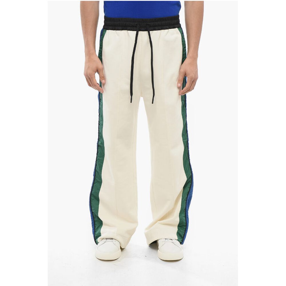 GRENOBLE Fleeced Sweatpants with Side Nylon Constrating Band
