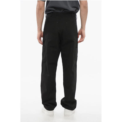 Cotton Pants with Embroidered Logo