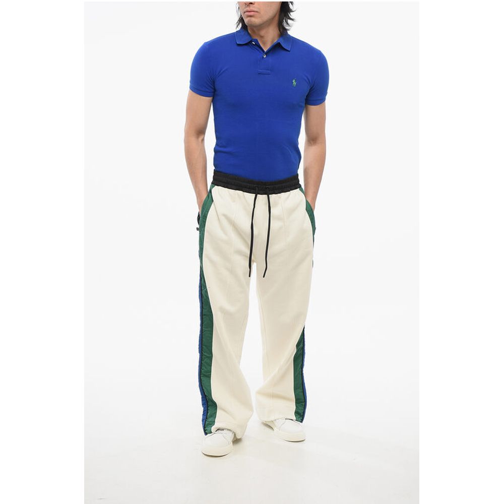 GRENOBLE Fleeced Sweatpants with Side Nylon Constrating Band