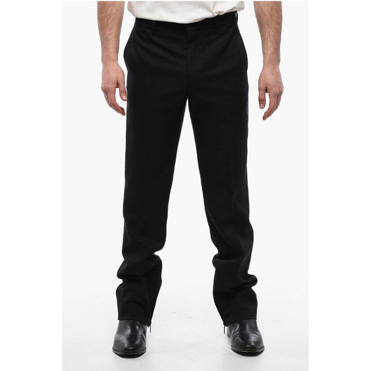 Slim-fit TECH DRILL Pants With Bottom Zip