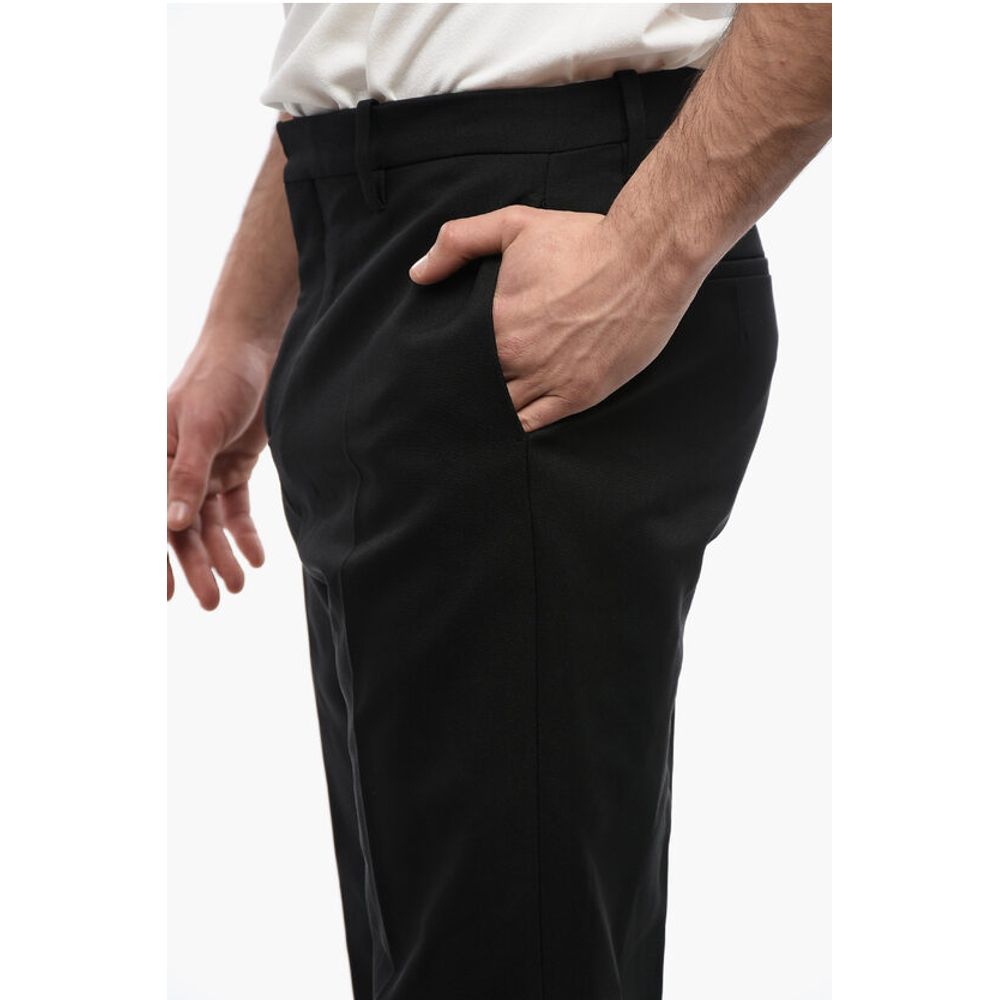 Slim-fit TECH DRILL Pants With Bottom Zip