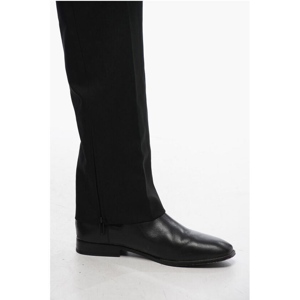 Slim-fit TECH DRILL Pants With Bottom Zip