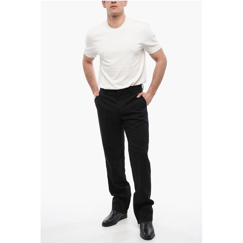 Slim-fit TECH DRILL Pants With Bottom Zip