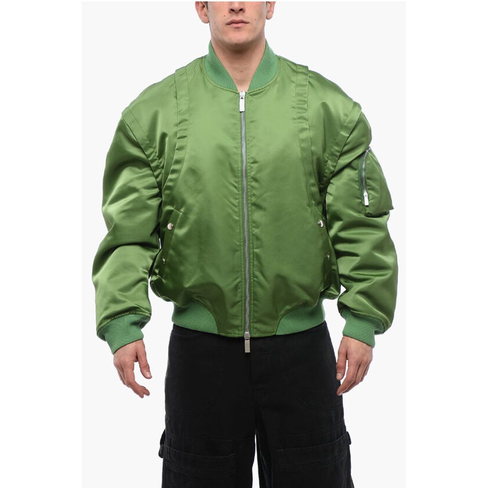 Padded ARROW Bomber Jacket with Removable Sleeves