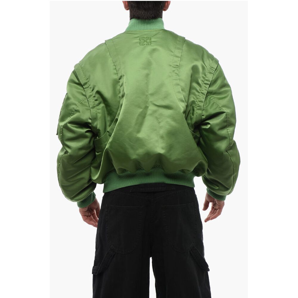 Padded ARROW Bomber Jacket with Removable Sleeves