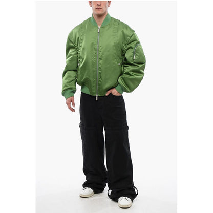 Padded ARROW Bomber Jacket with Removable Sleeves