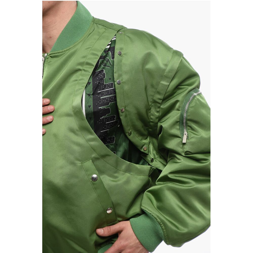 Padded ARROW Bomber Jacket with Removable Sleeves